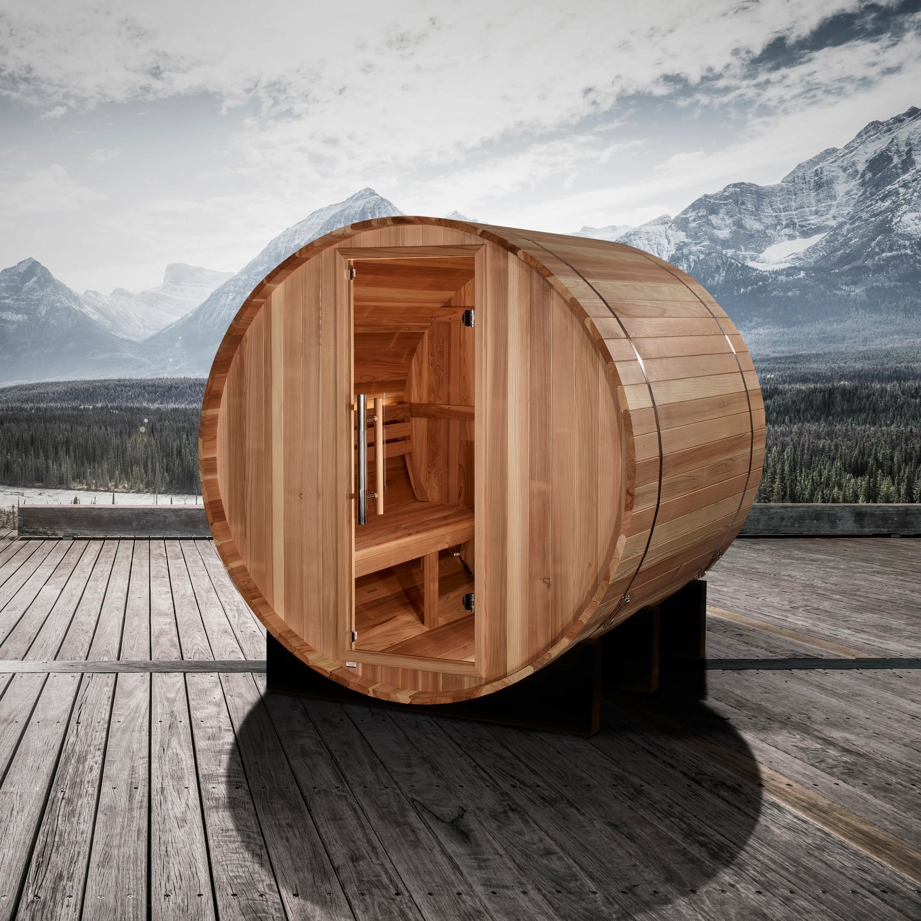 Luxe Barrel Outdoor Sauna - 4 Person