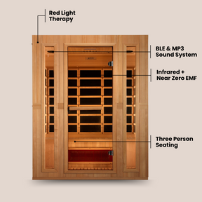 VitalHeat Indoor Infrared Sauna - 3 Person