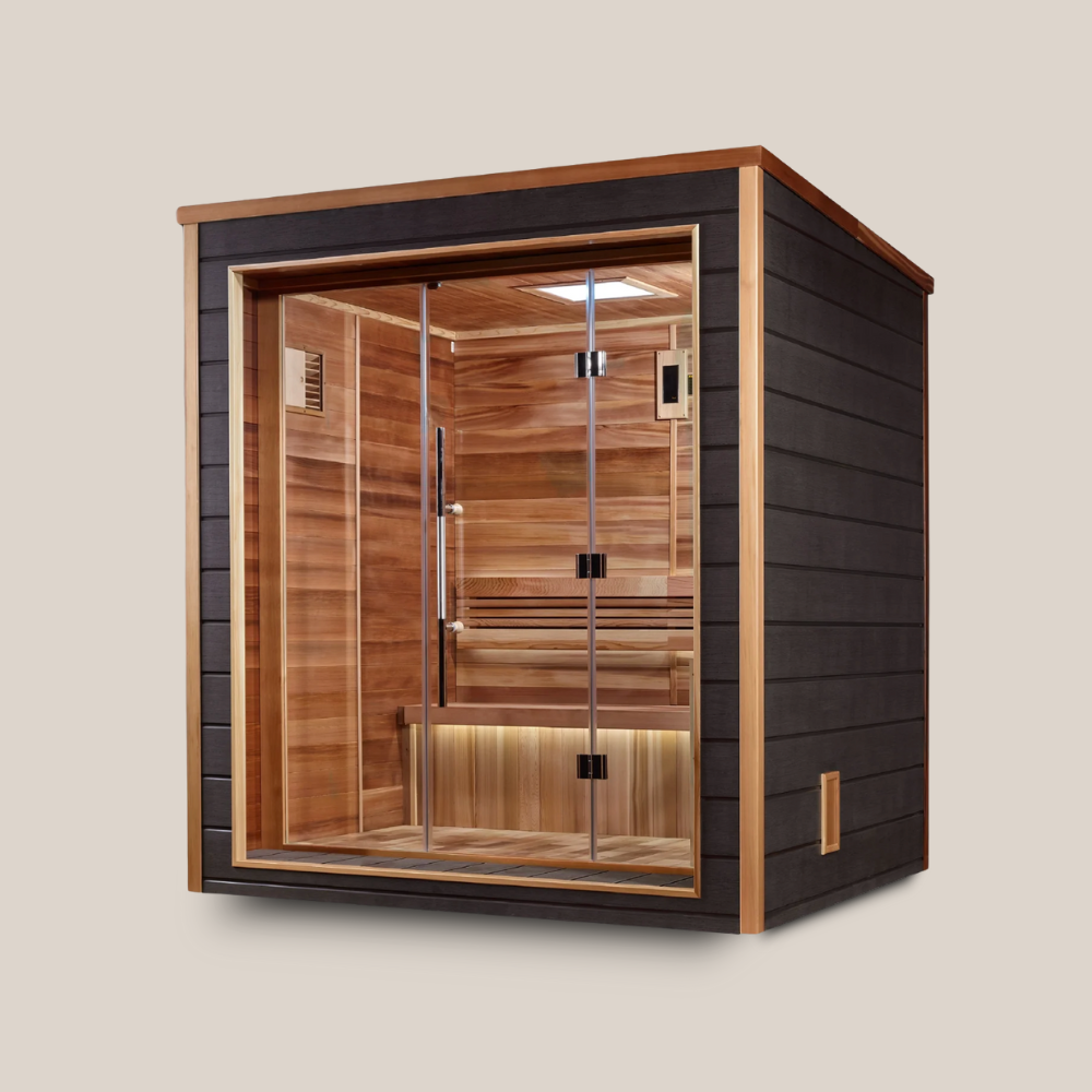 Nordic Outdoor-Indoor Infrared Sauna - 3 Person